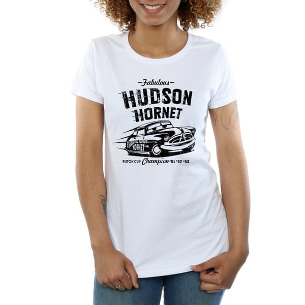 Disney Womens/Ladies Cars Hudson Hornet Cotton T-Shirt