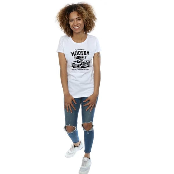 Disney Womens/Ladies Cars Hudson Hornet Cotton T-Shirt