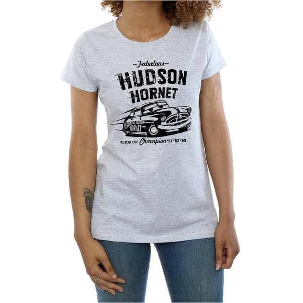 Disney Womens/Ladies Cars Hudson Hornet Cotton T-Shirt
