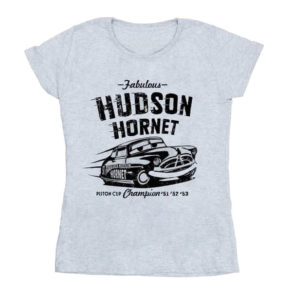 Disney Womens/Ladies Cars Hudson Hornet Cotton T-Shirt