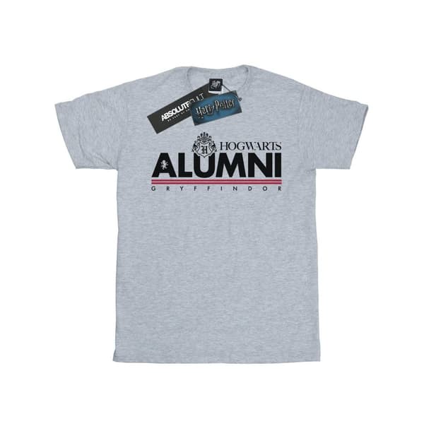 Harry Potter Girls Hogwarts Alumni Gryffindor Cotton T-Shirt Sports Grey 12-13 Years