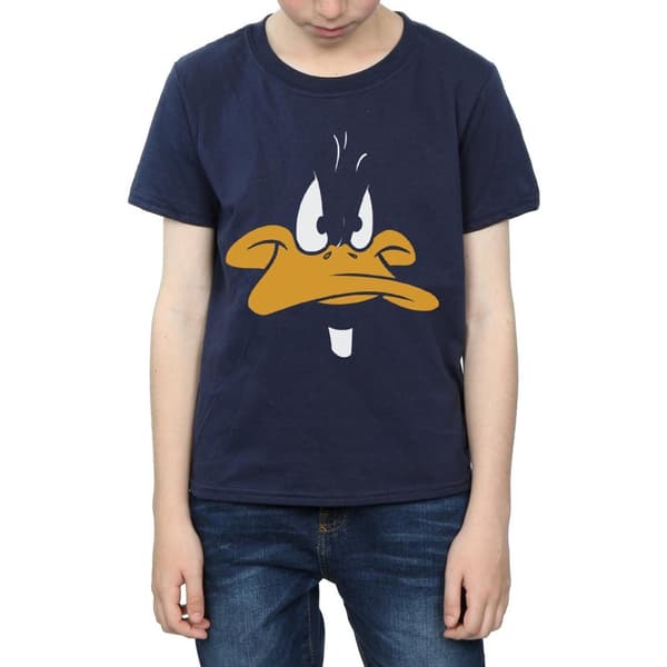 Looney Tunes Boys Daffy Duck Big Face T-Shirt
