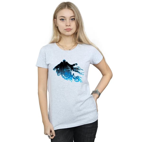 Harry Potter Dam/Tjej Dementor Silhouette Bomulls-T-shirt