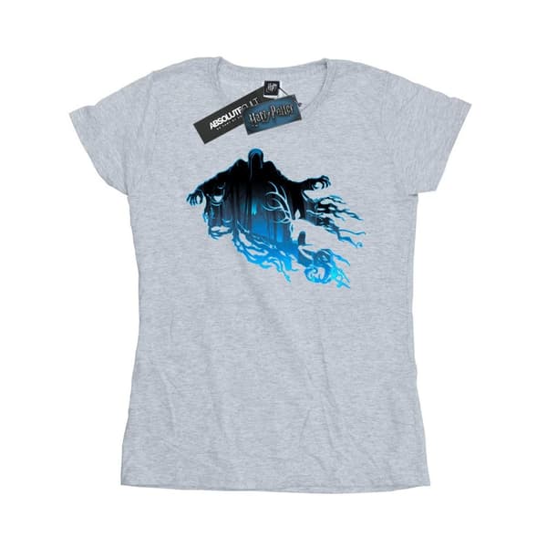 Harry Potter Dam/Tjej Dementor Silhouette Bomulls-T-shirt Sports Grey XXL
