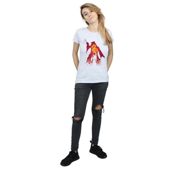 Harry Potter Womens/Ladies Dumbledore Silhouette Cotton T-Shirt