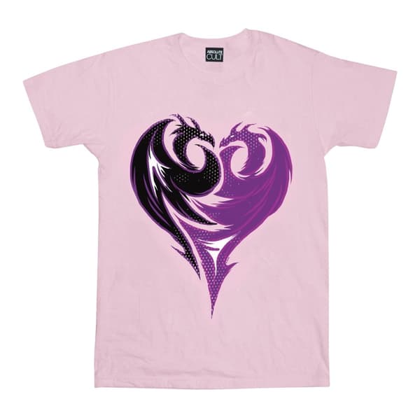 Disney Girls The Descendants T-shirt i bomull med drakhjärta