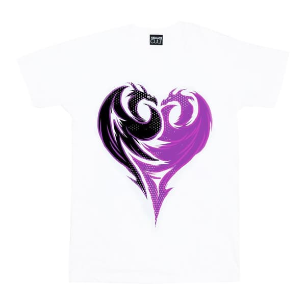 Disney Girls The Descendants T-shirt i bomull med drakhjärta
