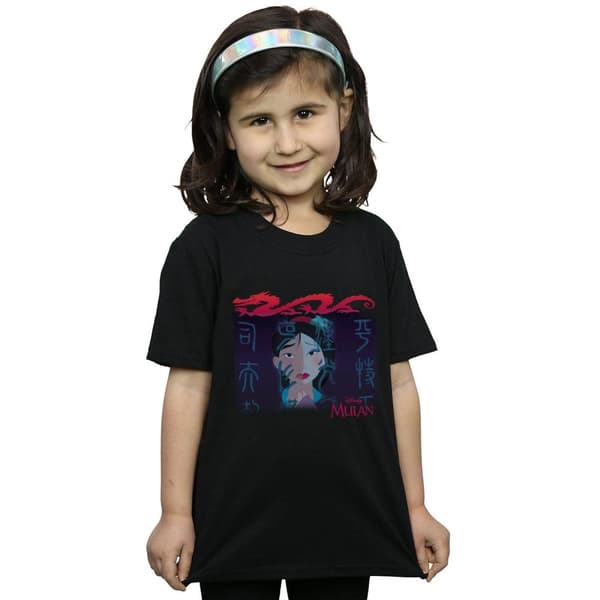 Disney Mulan Geisha ansikte bomulls t-shirt för flickor