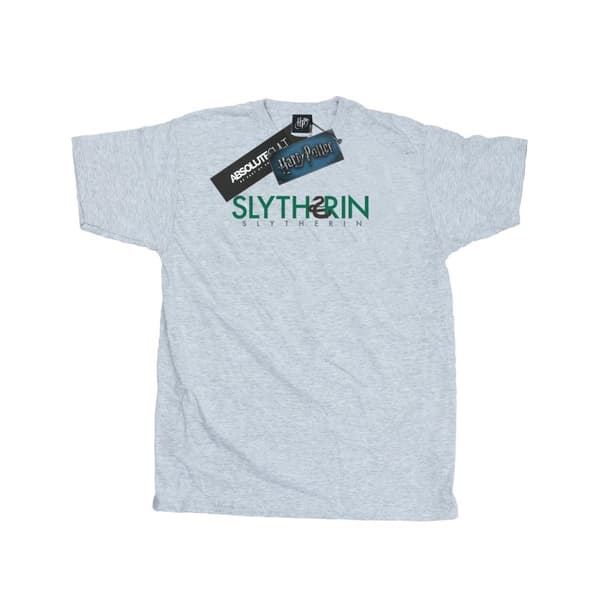 Harry Potter Mens Slytherin Text T-Shirt