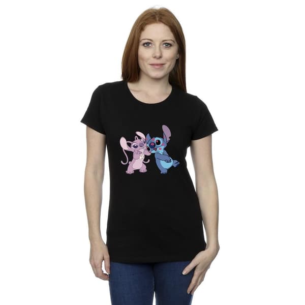 Disney Dam/Tjej Lilo & Stitch Kisses T-shirt i bomull