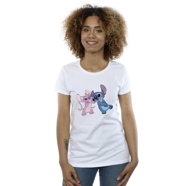 Disney Dam/Tjej Lilo & Stitch Kisses T-shirt i bomull