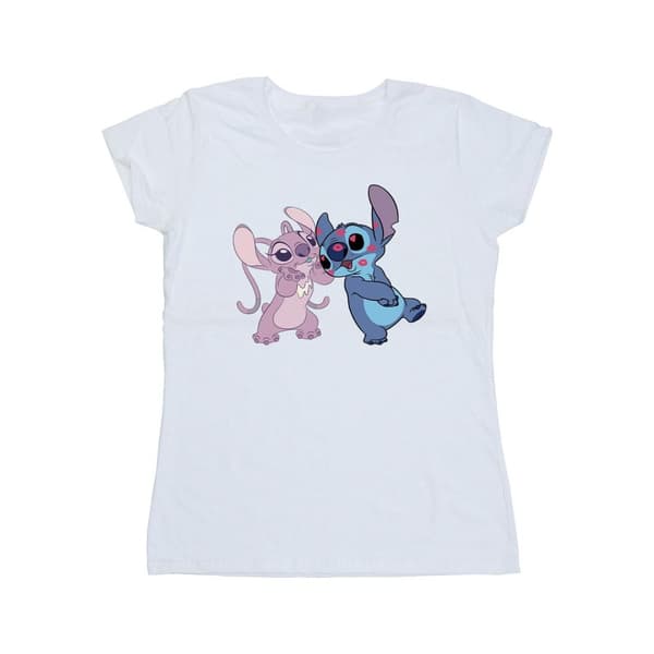 Disney Dam/Tjej Lilo & Stitch Kisses T-shirt i bomull