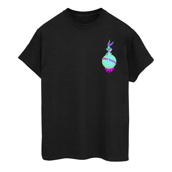 Looney Tunes Womens/Ladies Wabbit Twouble Cotton Boyfriend T-Shirt Black 3XL
