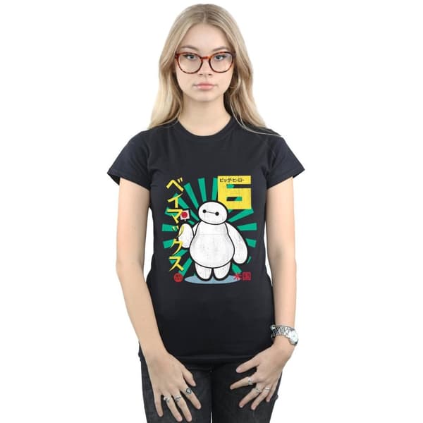 Disney Dam/Tjej Big Hero 6 Baymax Lollypop T-shirt i bomull