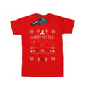 Miniatyrbild 1 av 3: Harry Potter Boyfriend-T-shirt i bomull med julmönster för damer/damer