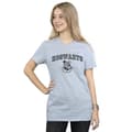 Miniatyrbillede 2 af 3: Harry Potter Womens/Ladies Hogwarts Crest Cotton Boyfriend T-Shirt
