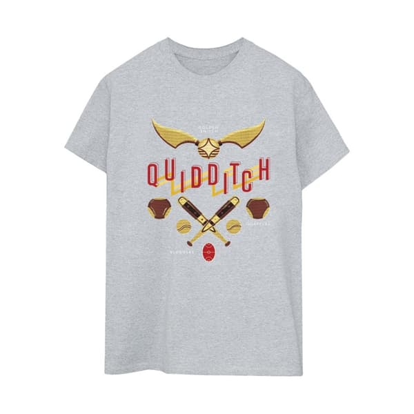 Harry Potter Quidditch - dam/dam Golden Snitch - pojkvänströja i bomull