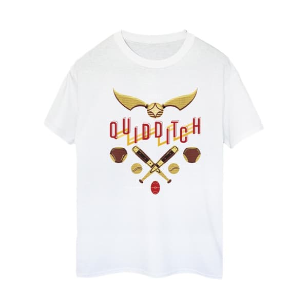 Harry Potter Womens/Ladies Quidditch Golden Snitch Cotton Boyfriend T-Shirt