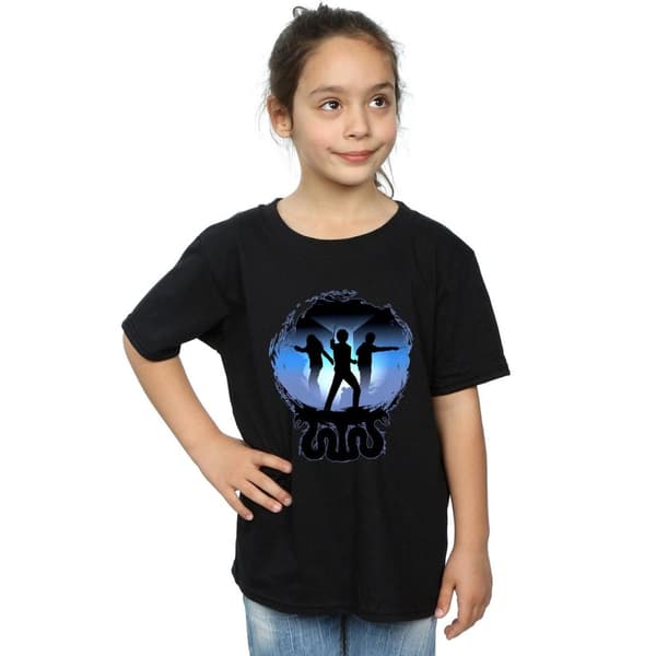 Harry Potter Girls Attack Silhouette Cotton T-Shirt
