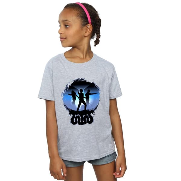 Harry Potter Girls Attack Silhouette Cotton T-Shirt