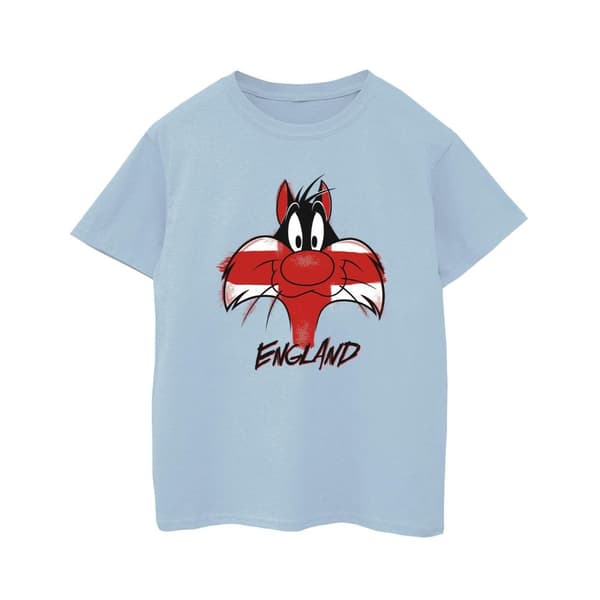 Looney Tunes Boys Sylvester England Face T-Shirt