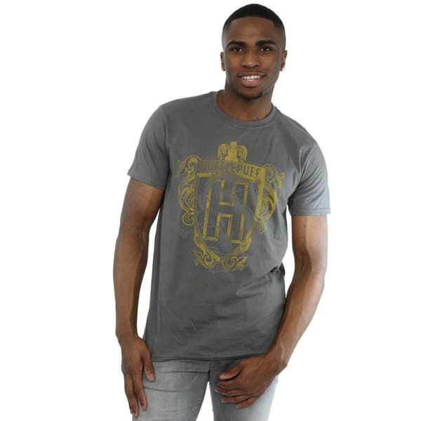 Harry Potter Mens Hufflepuff Badger Crest T-Shirt