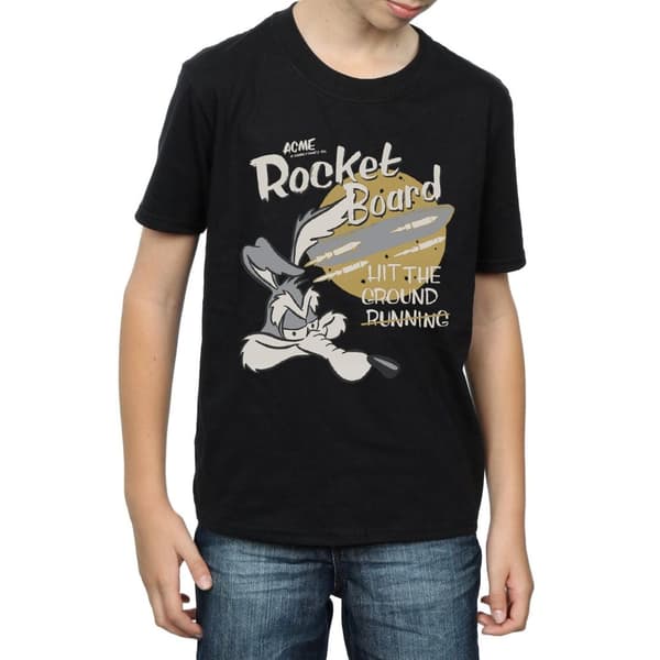 Looney Tunes Wile E Coyote Rocket Board T-shirt för pojkar