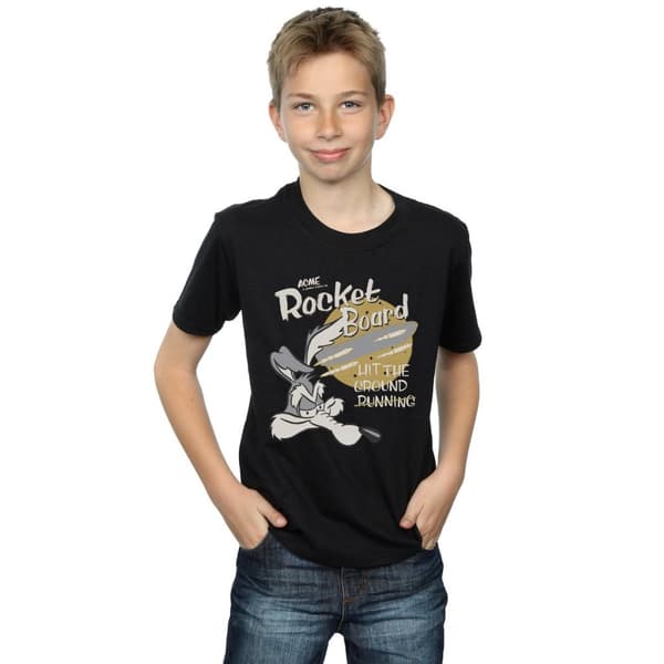 Looney Tunes Wile E Coyote Rocket Board T-shirt för pojkar