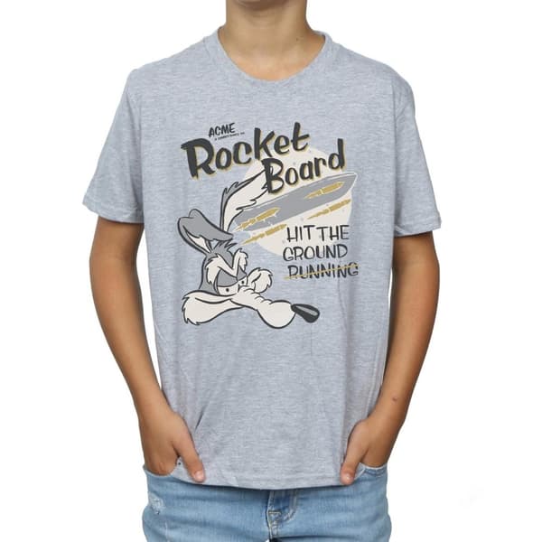 Looney Tunes Wile E Coyote Rocket Board T-shirt för pojkar