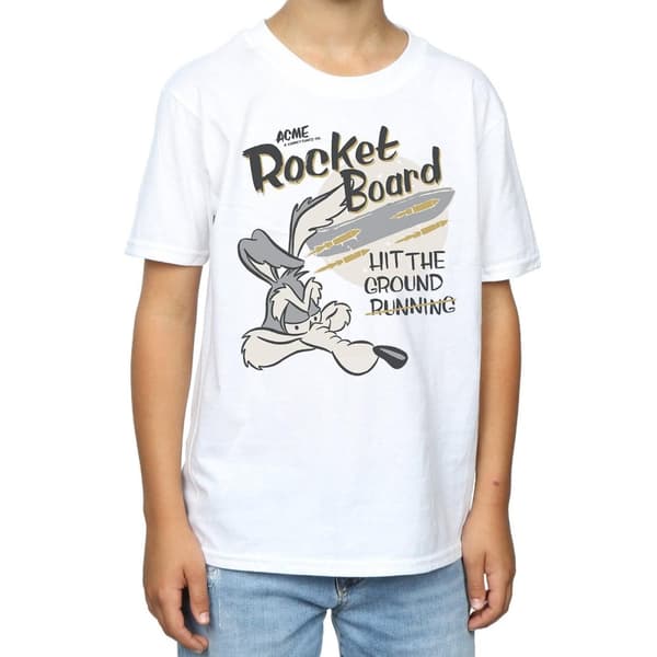 Looney Tunes Wile E Coyote Rocket Board T-shirt för pojkar