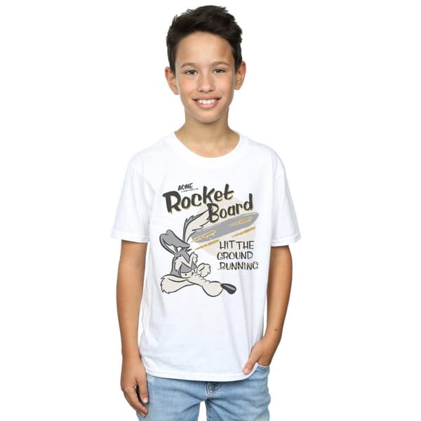 Looney Tunes Wile E Coyote Rocket Board T-shirt för pojkar