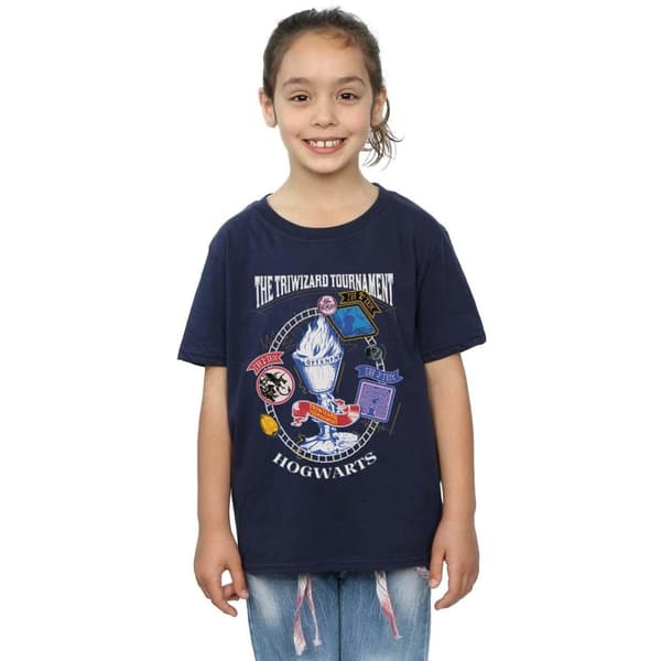Harry Potter T-shirt i bomull med Triwizard-affisch för flickor