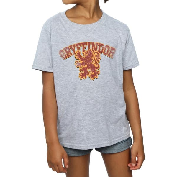 Harry Potter Girls Gryffindor Sport Emblem Cotton T-Shirt