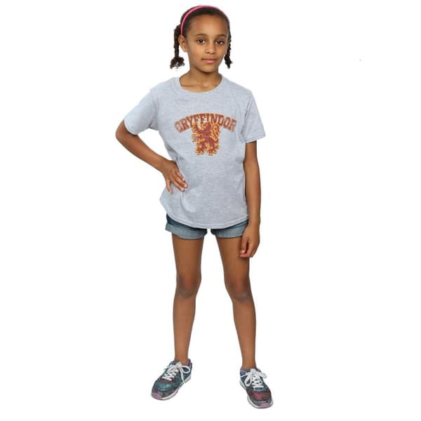 Harry Potter Girls Gryffindor Sport Emblem Cotton T-Shirt