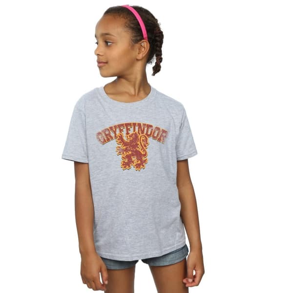 Harry Potter Girls Gryffindor Sport Emblem Cotton T-Shirt