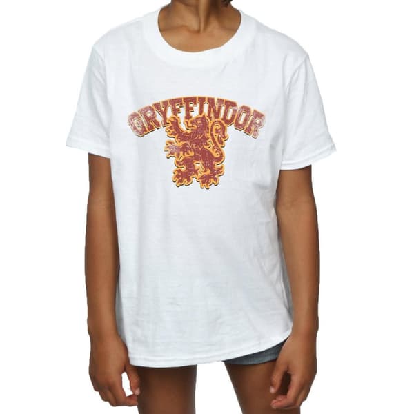 Harry Potter Girls Gryffindor Sport Emblem Cotton T-Shirt