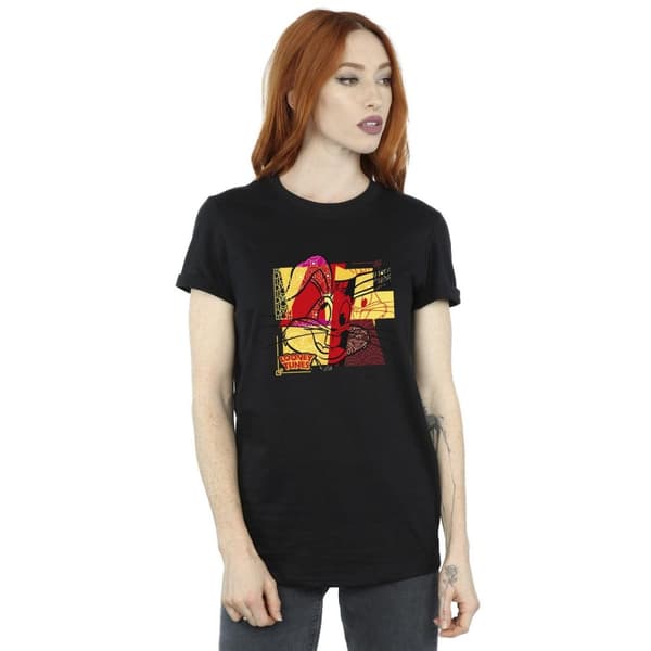Looney Tunes Dam/Tjej Bugs Bunny Rabbit Nyår Boyfriend T-shirt i bomull
