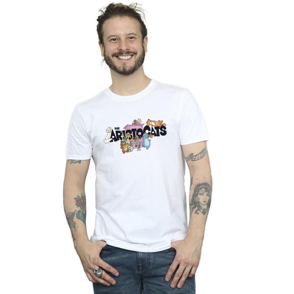 Disney The Aristocats - T-shirt med musiklogga för herrar