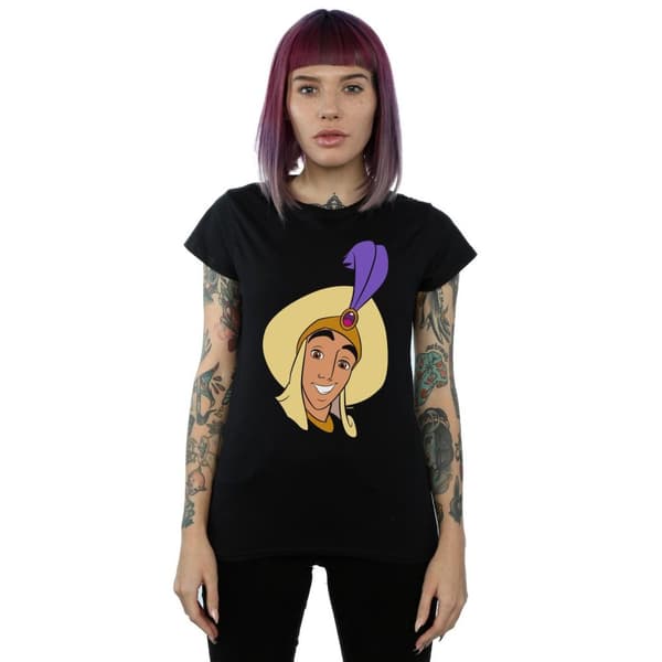Disney Womens/Ladies Aladdin Prince Ali Face Cotton T-Shirt