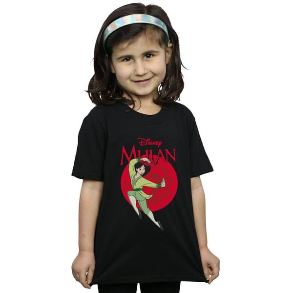 Disney Mulan Dragon Circle - T-shirt i bomull för flickor