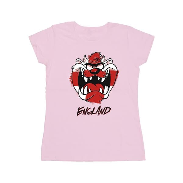 Looney Tunes Womens/Ladies Taz England Face Cotton T-Shirt