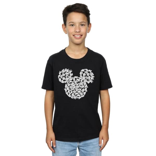 Disney Musse Pigg - T-shirt med händer och huvud för pojkar