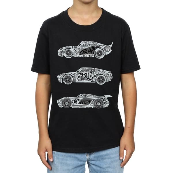 Disney Boys Cars Text Racers T-Shirt