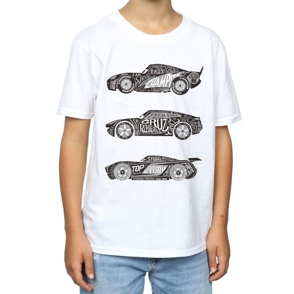 Disney Boys Cars Text Racers T-Shirt