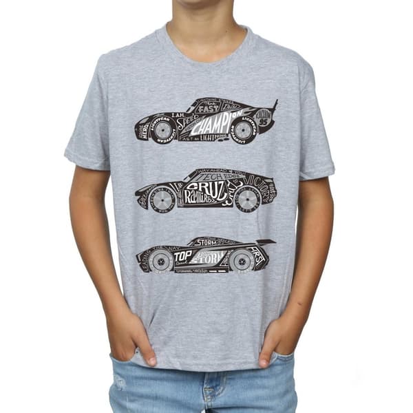 Disney Boys Cars Text Racers T-Shirt