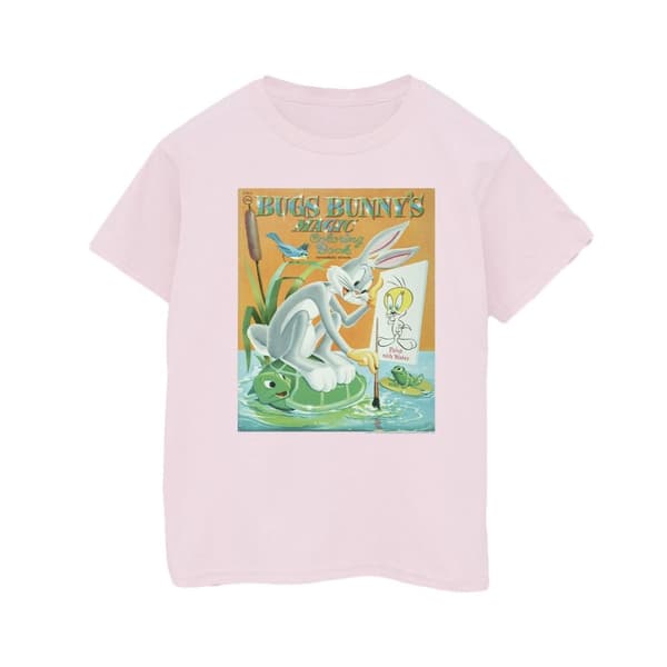 Looney Tunes Dam/kvinnor Bugs Bunny målarbok Boyfriend T-shirt i bomull