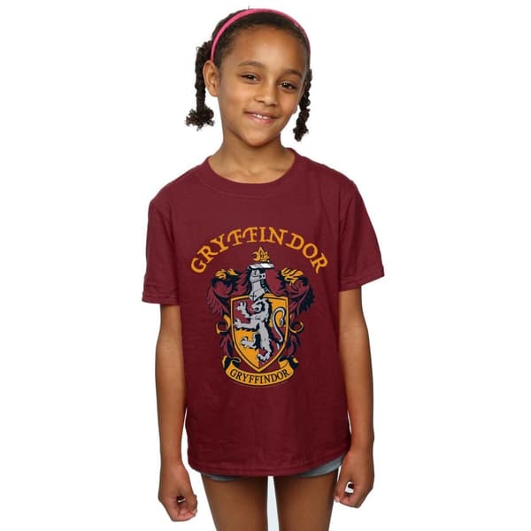 Harry Potter Girls Gryffindor Crest Cotton T-Shirt