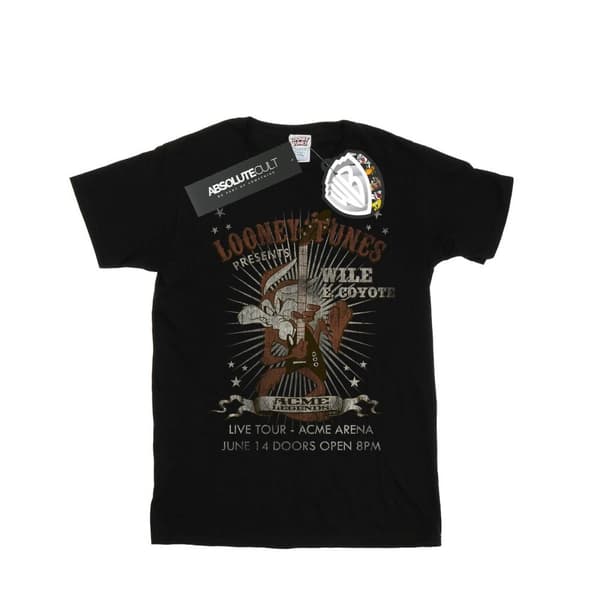 Looney Tunes Girls Wile E Coyote Guitar Cotton T-Shirt