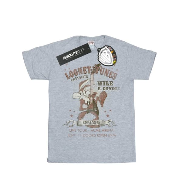 Looney Tunes Girls Wile E Coyote Guitar Cotton T-Shirt