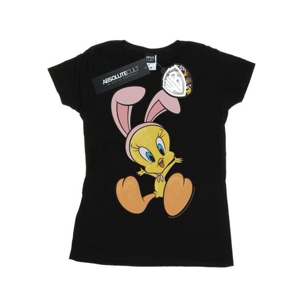 Looney Tunes Dam/Tjej Tweety Pie Bunny Ears - T-shirt i bomull